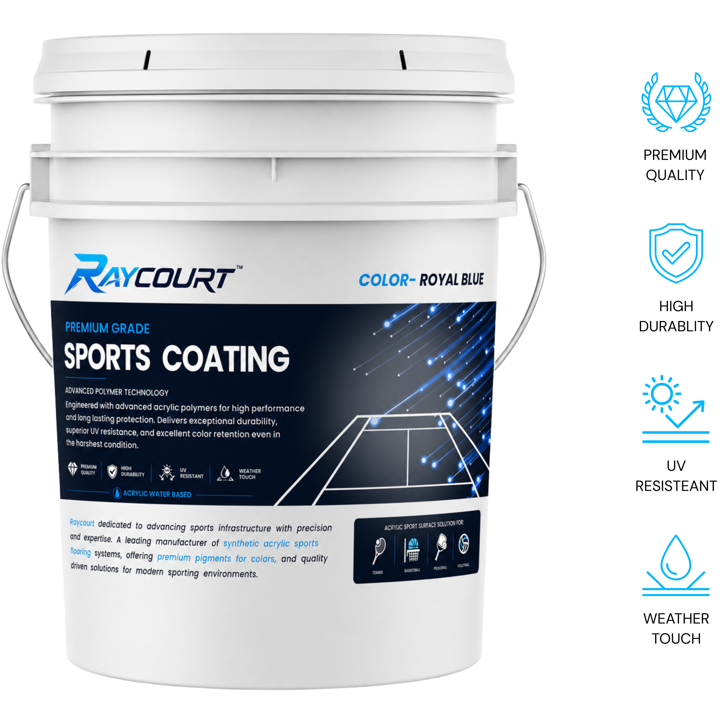 Raycourt Acrylic Color - Royal Blue