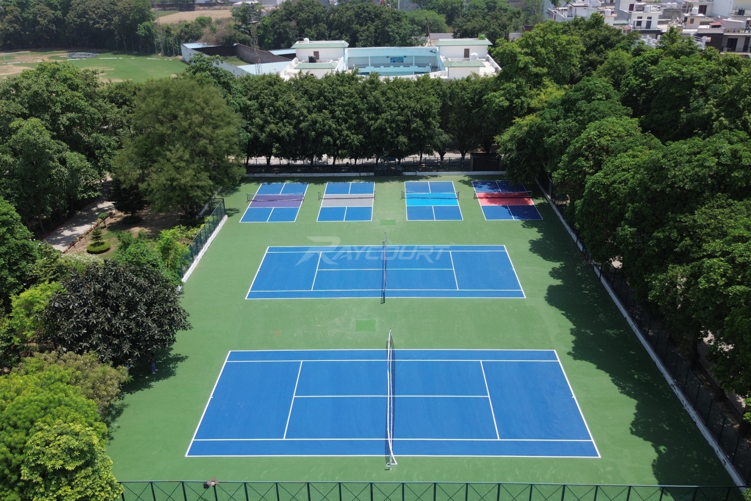 Raycourt Pickleball vs Tennis in Meerut DPS School - Sports Court Flooring