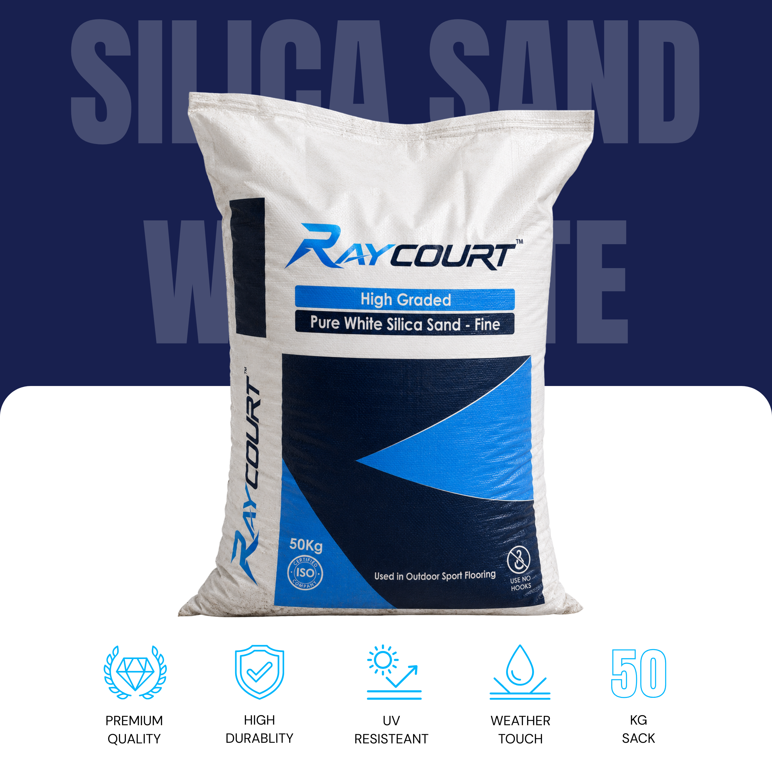 Raycourt Product - Silica Sand White
