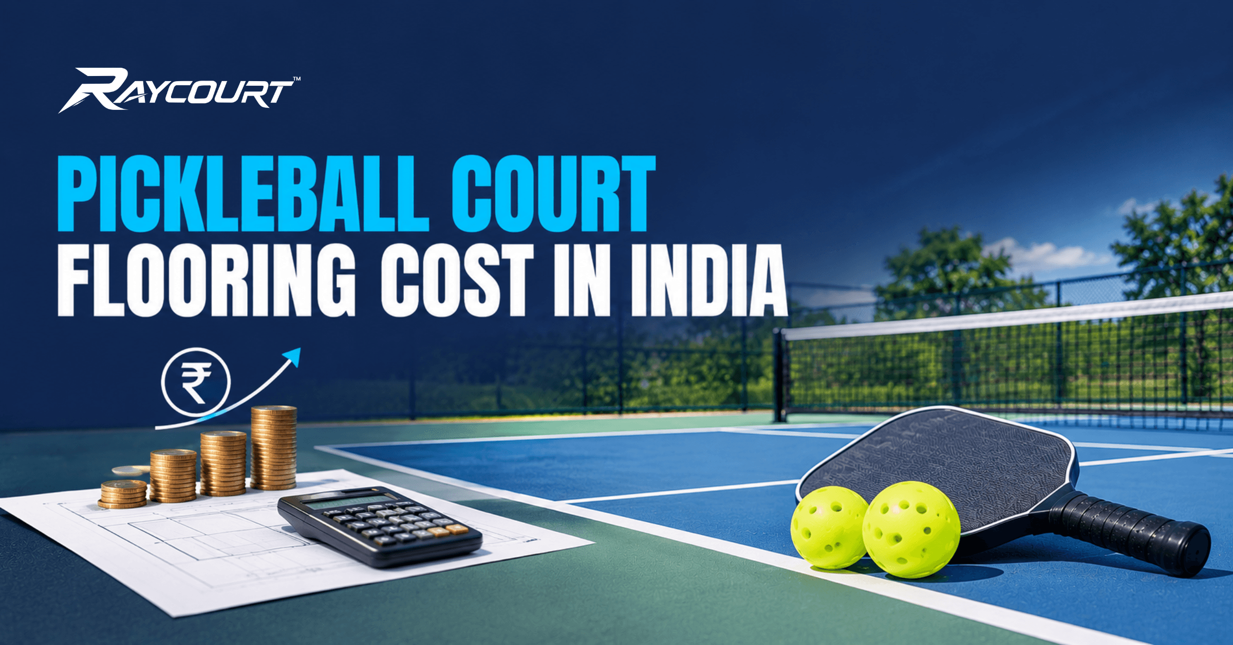 Pickleball Court Flooring Cost in India - Raycourt Flooring Material