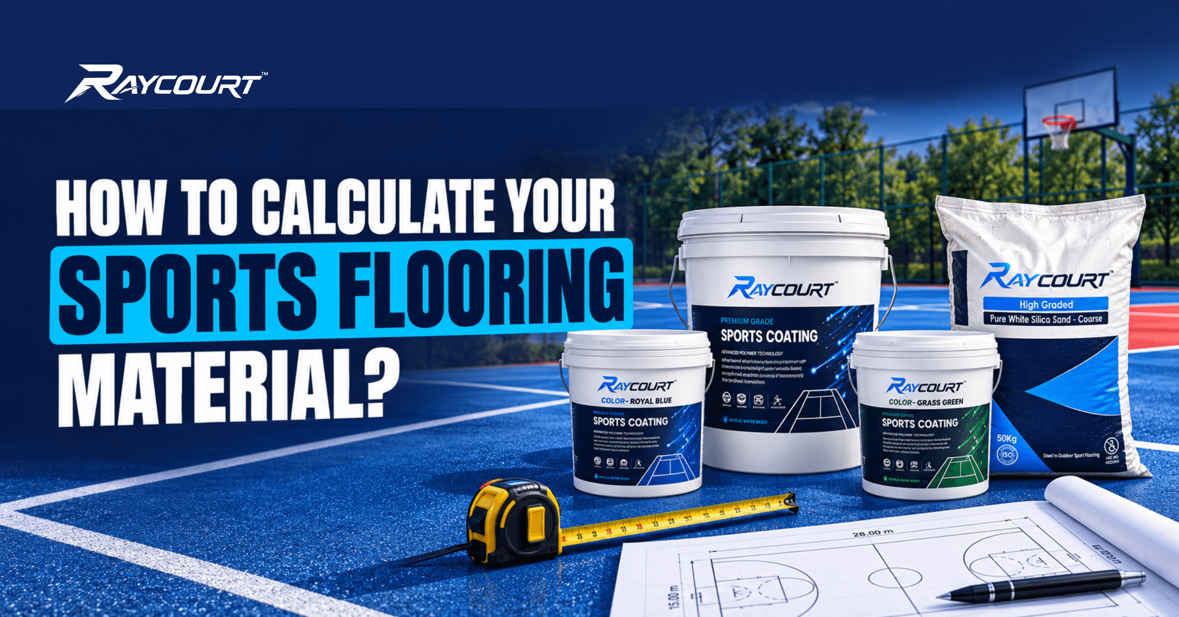 How to Calculate Your Sports Flooring Material - Raycourt Calculator