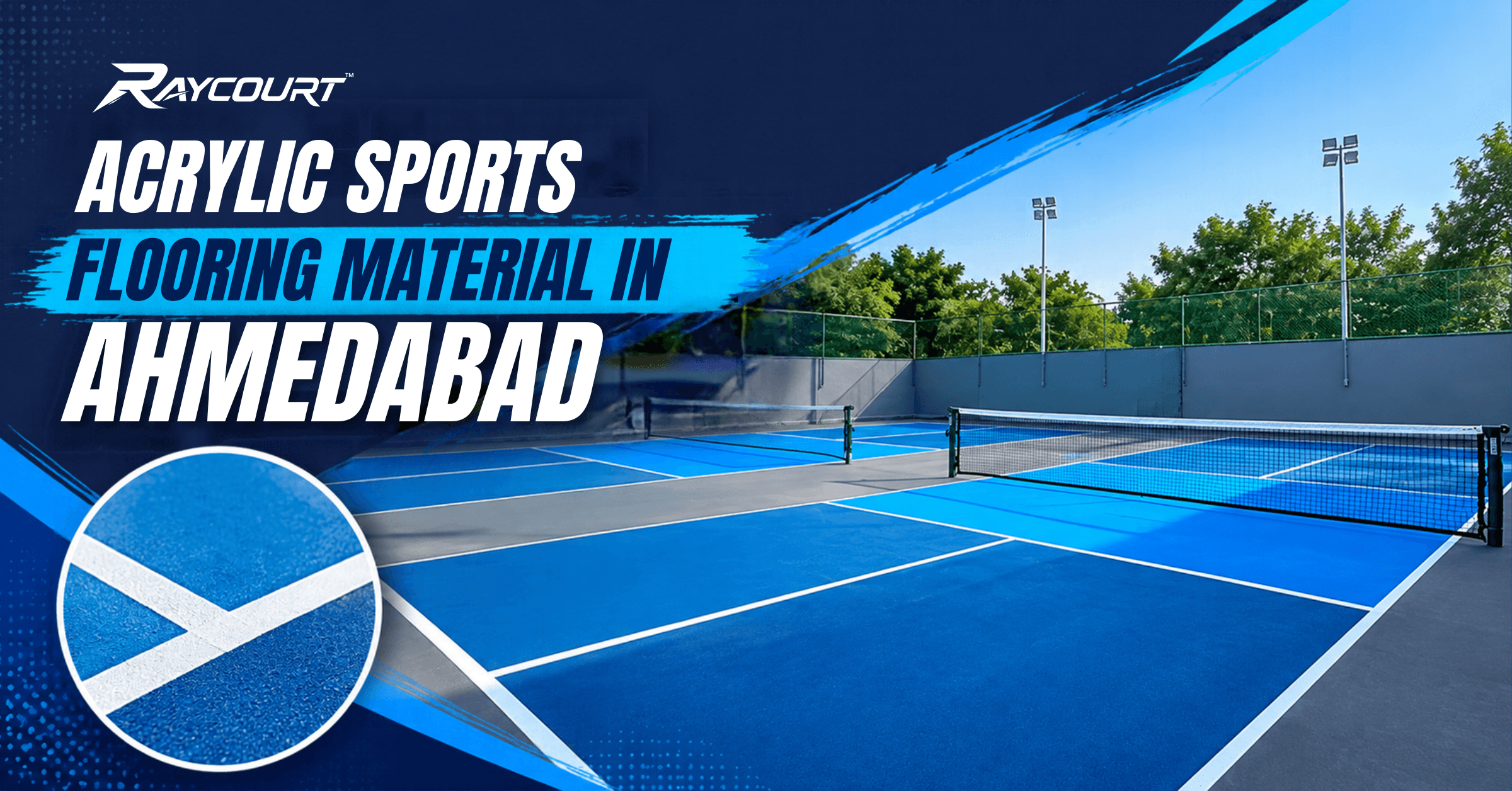 Raycourt Acrylic Sports Flooring Material in Ahmedabad