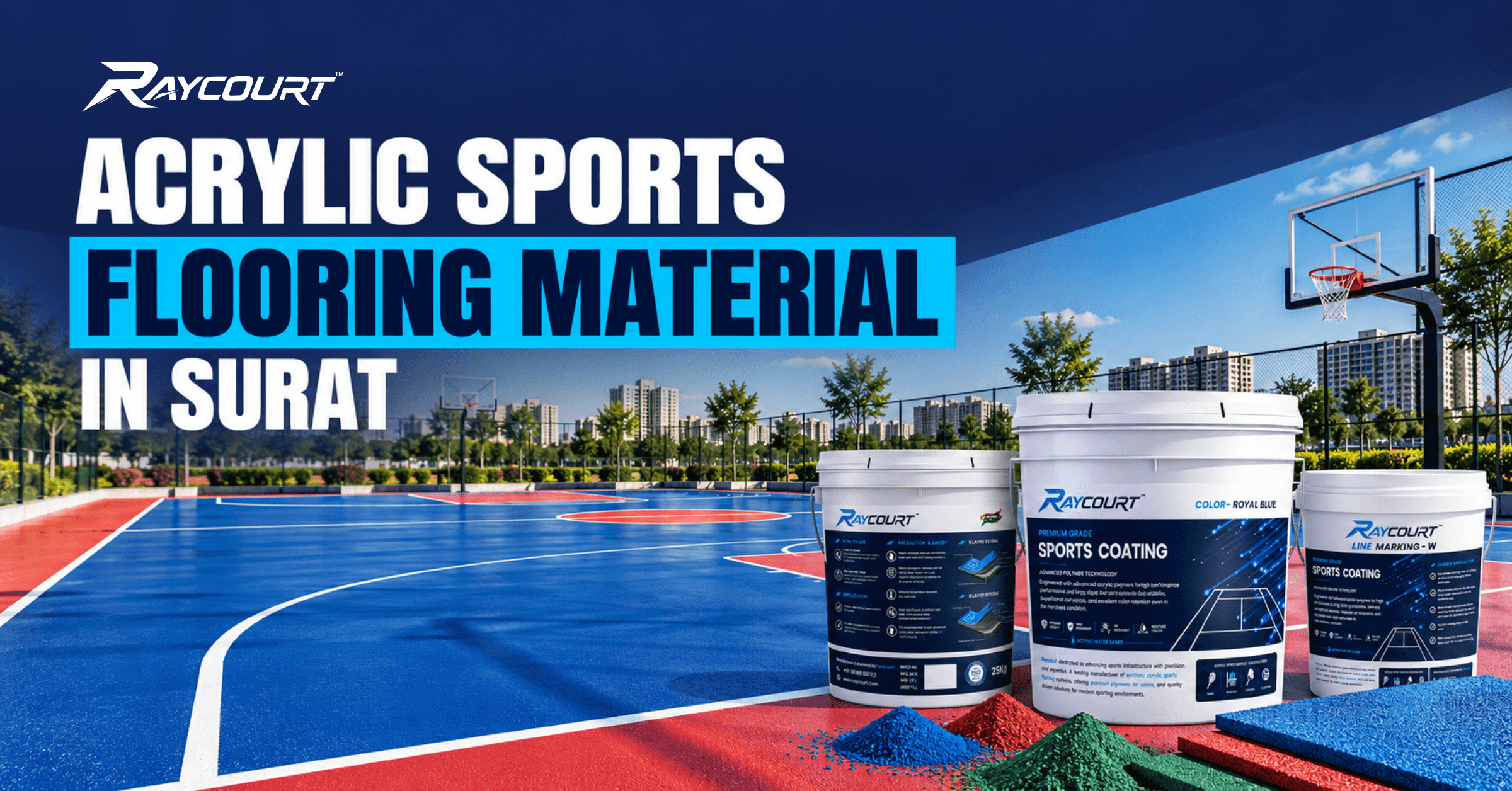 Raycourt Acrylic Sports Flooring Material in Surat
