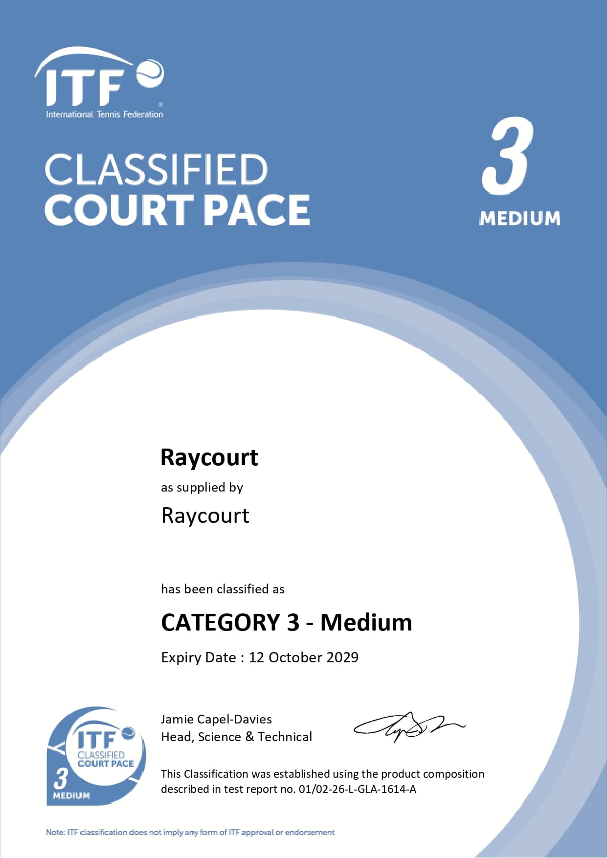Raycourt ITF Classified - Medium 3 - Tatvam Coatings Pvt Ltd